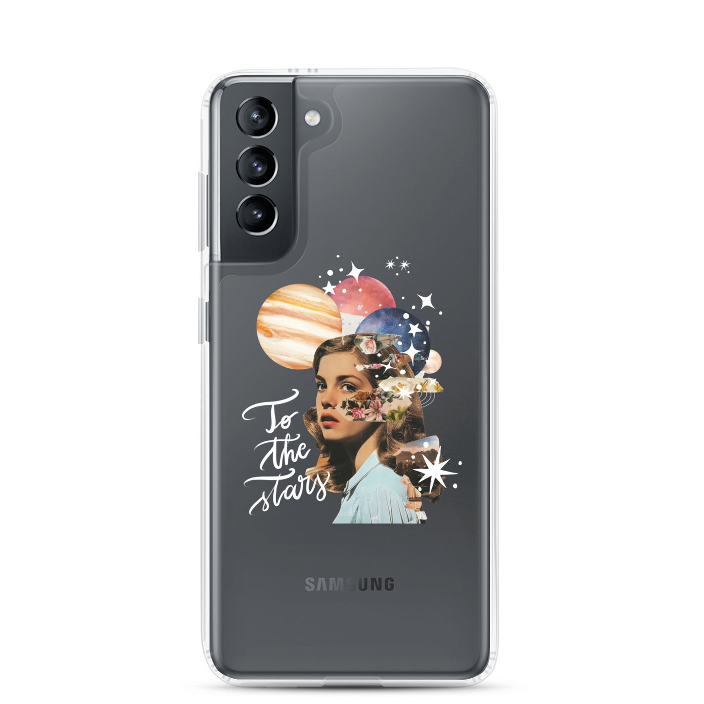 Clear Case for Samsung® "To the stars" (white)