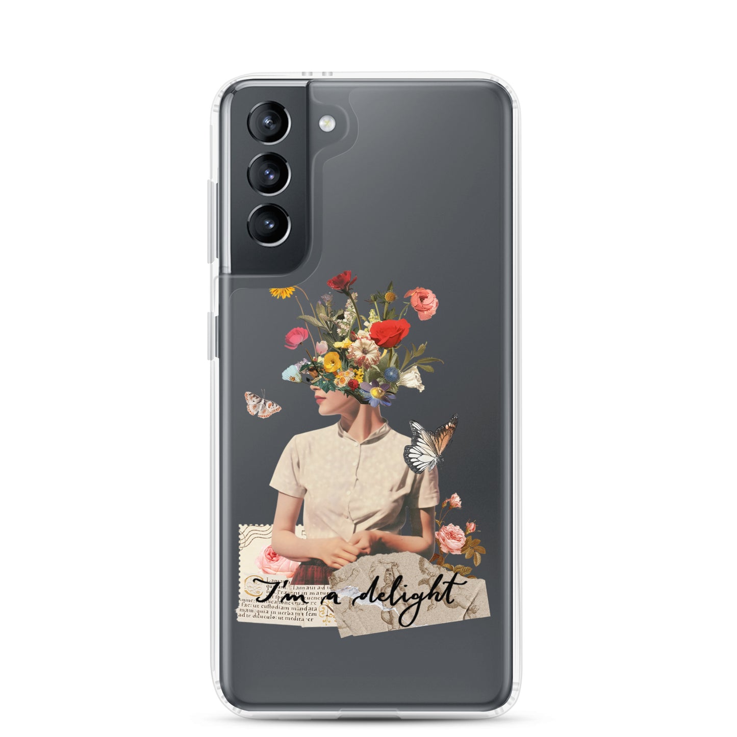 Clear Case for Samsung® "I'm a delight"