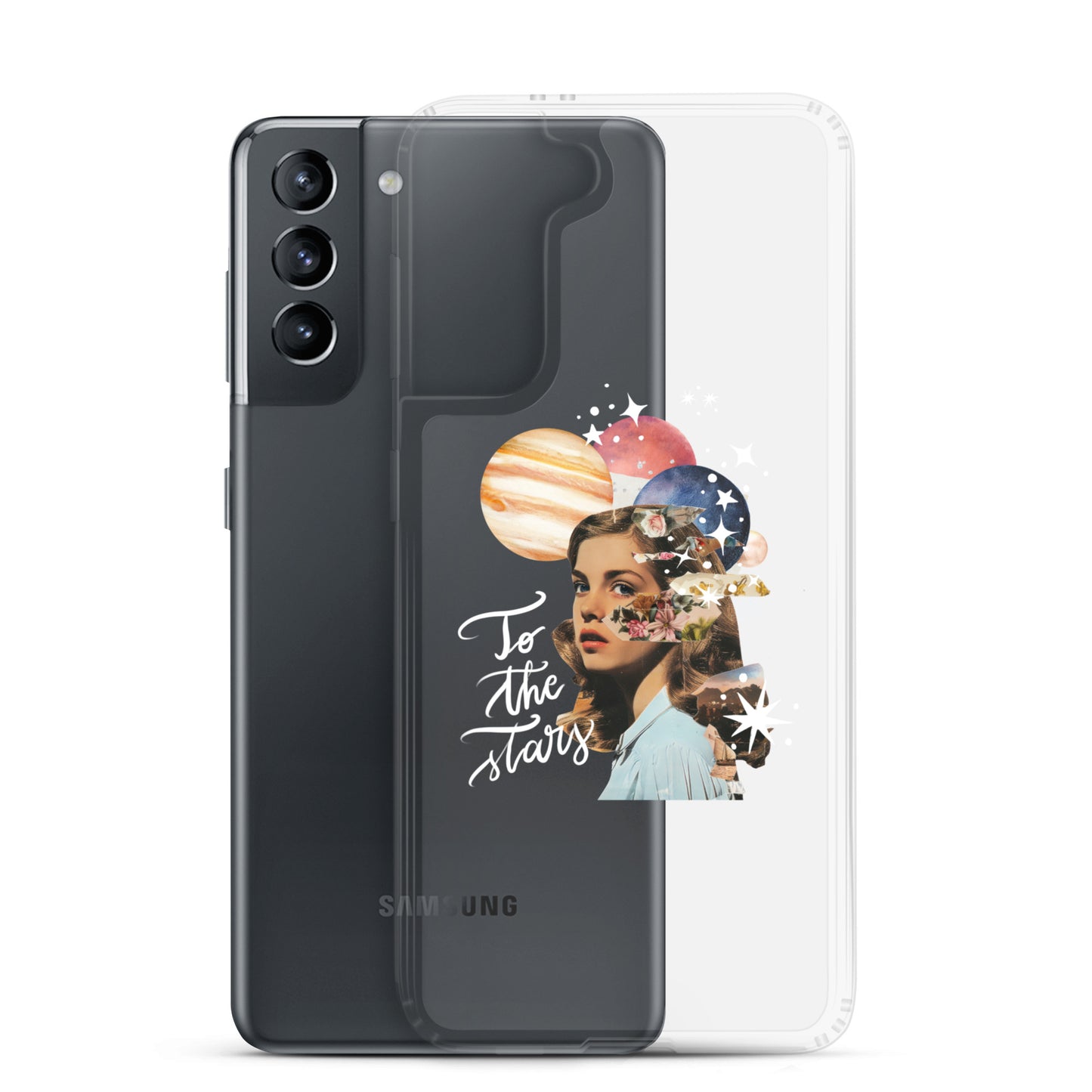 Clear Case for Samsung® "To the stars" (white)