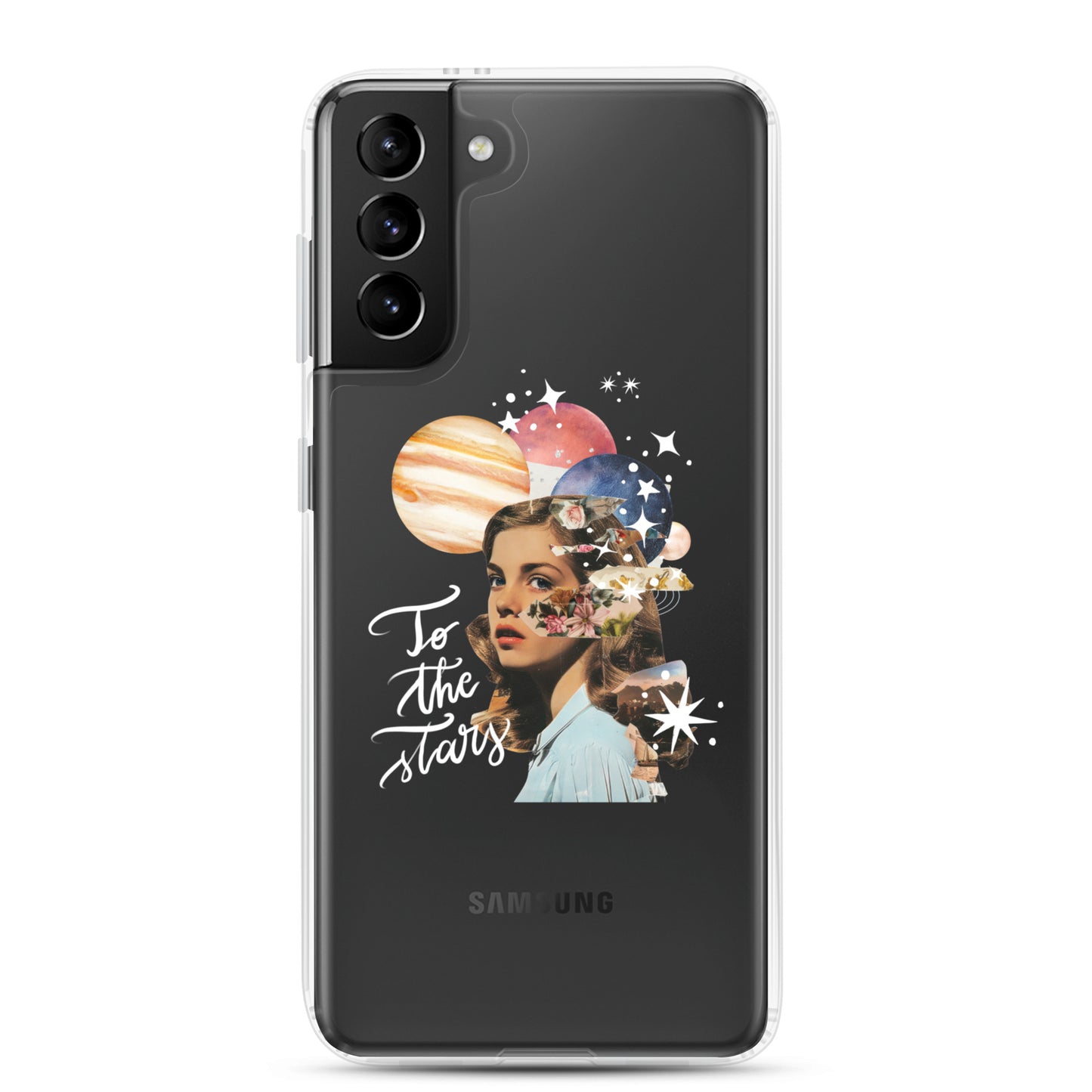 Clear Case for Samsung® "To the stars" (white)