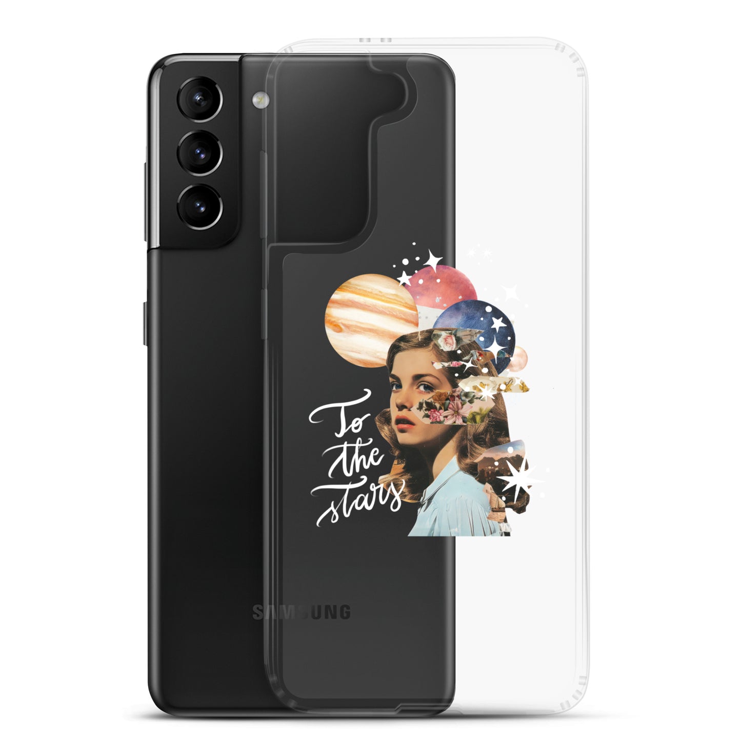 Clear Case for Samsung® "To the stars" (white)