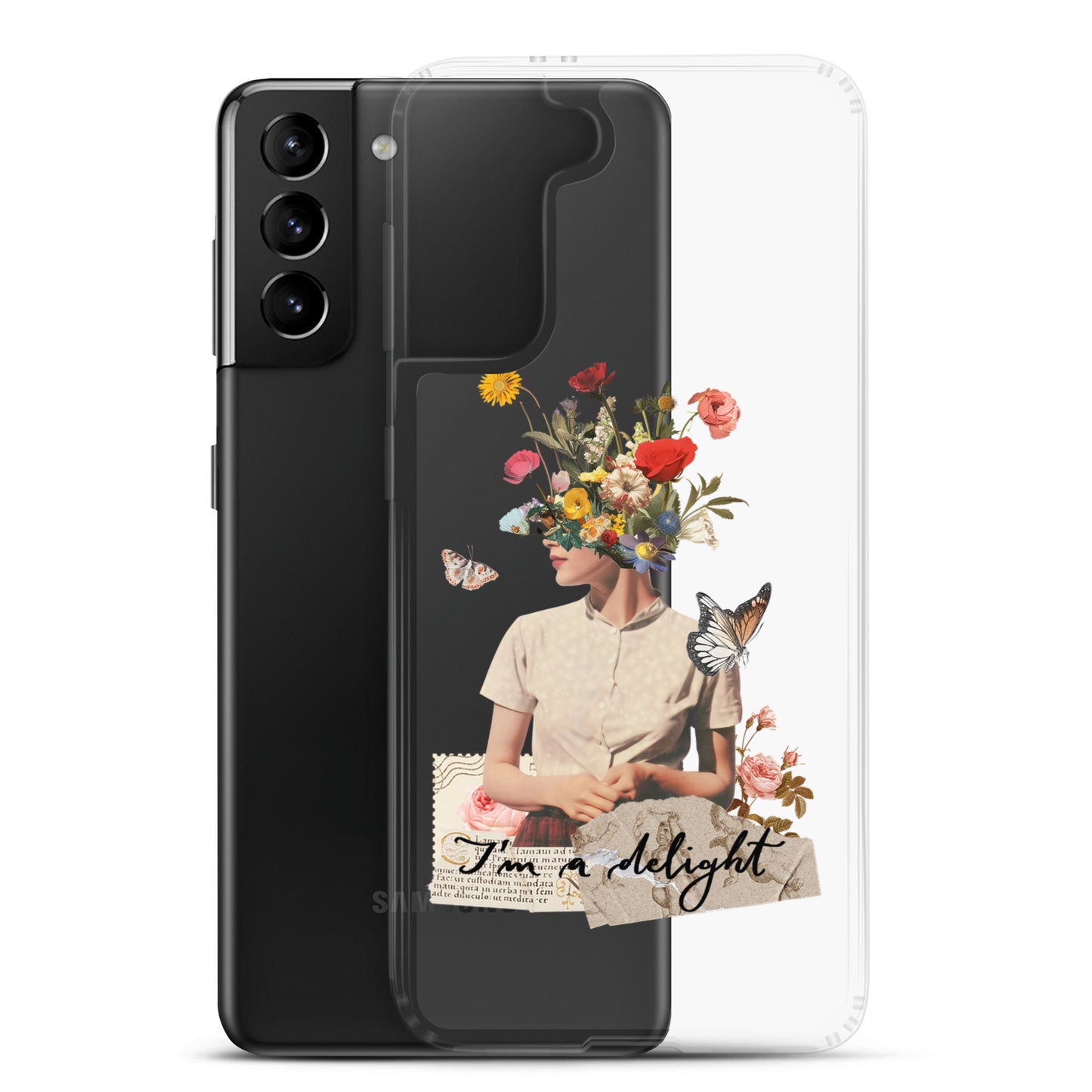 Clear Case for Samsung® "I'm a delight"