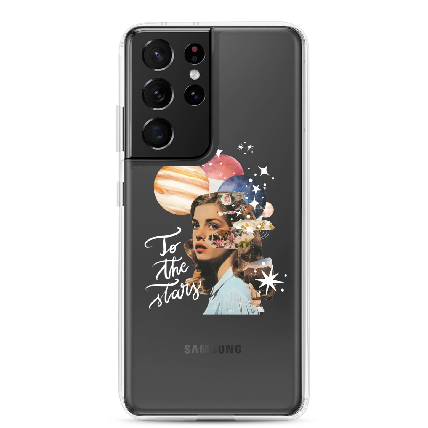 Clear Case for Samsung® "To the stars" (white)