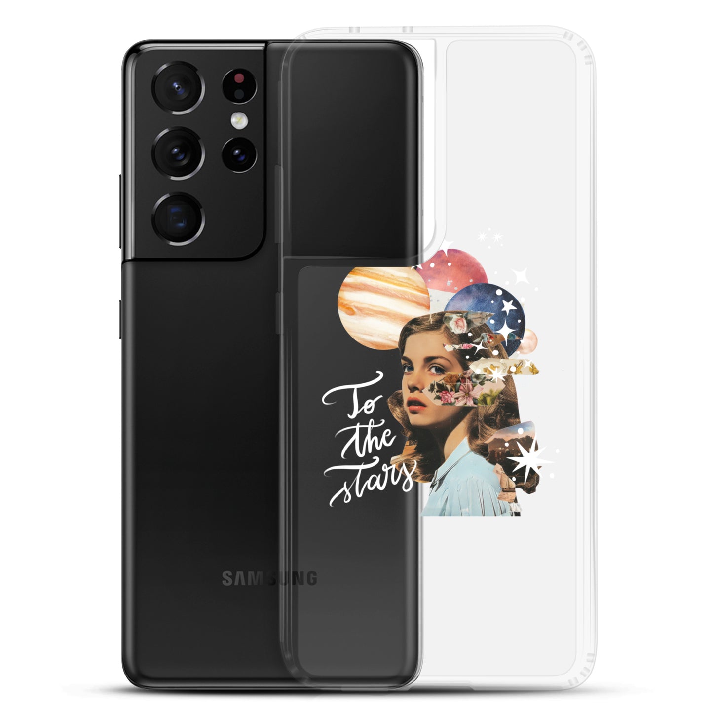 Clear Case for Samsung® "To the stars" (white)