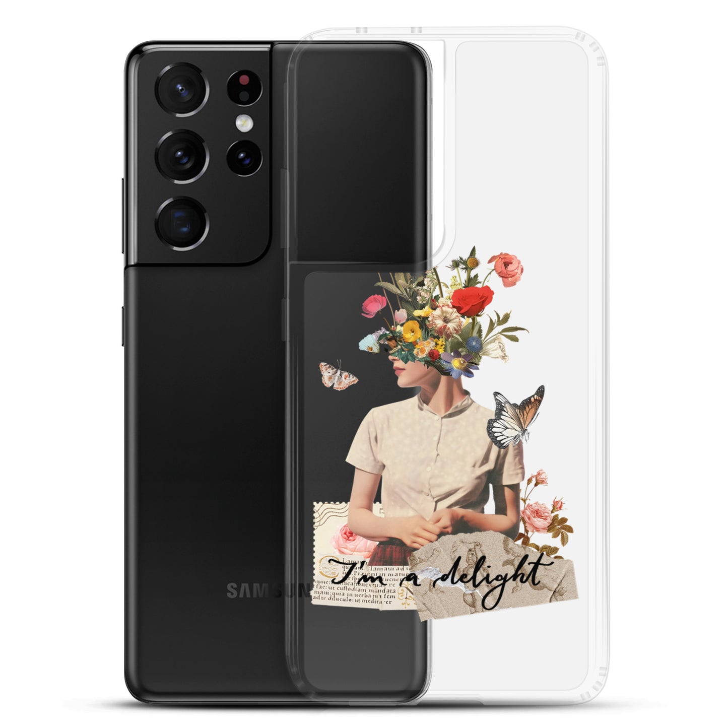 Clear Case for Samsung® "I'm a delight"