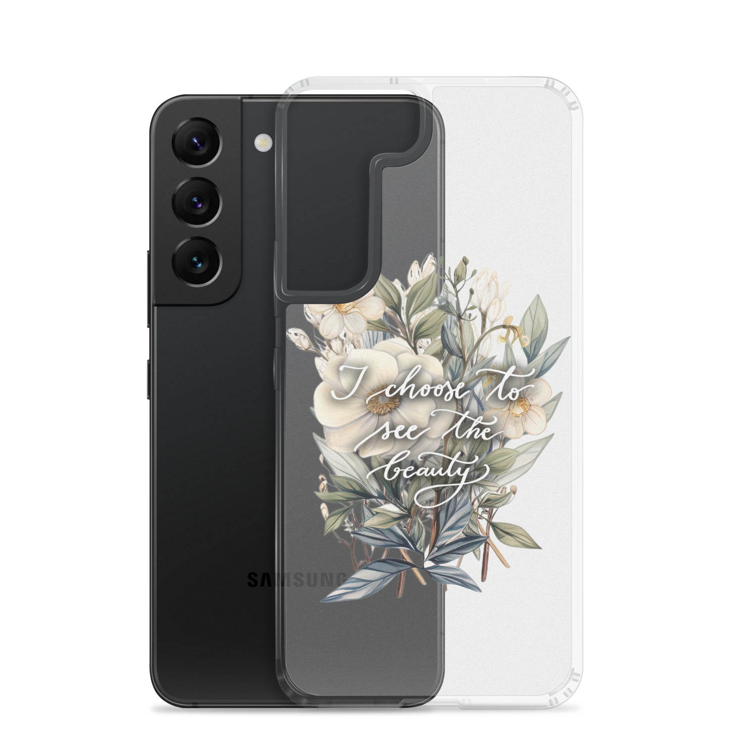 Clear Case for Samsung® "I choose flowers"