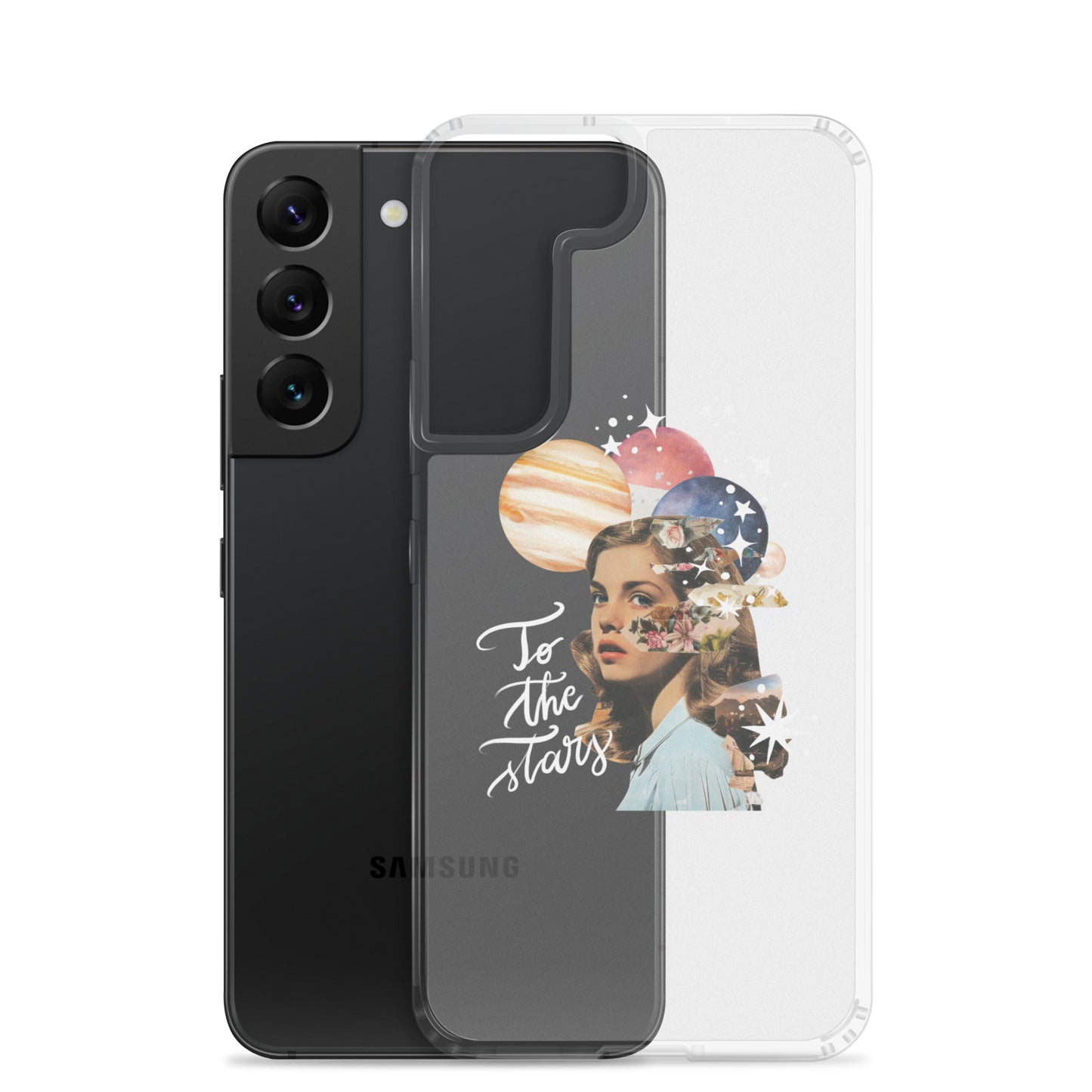 Clear Case for Samsung® "To the stars" (white)