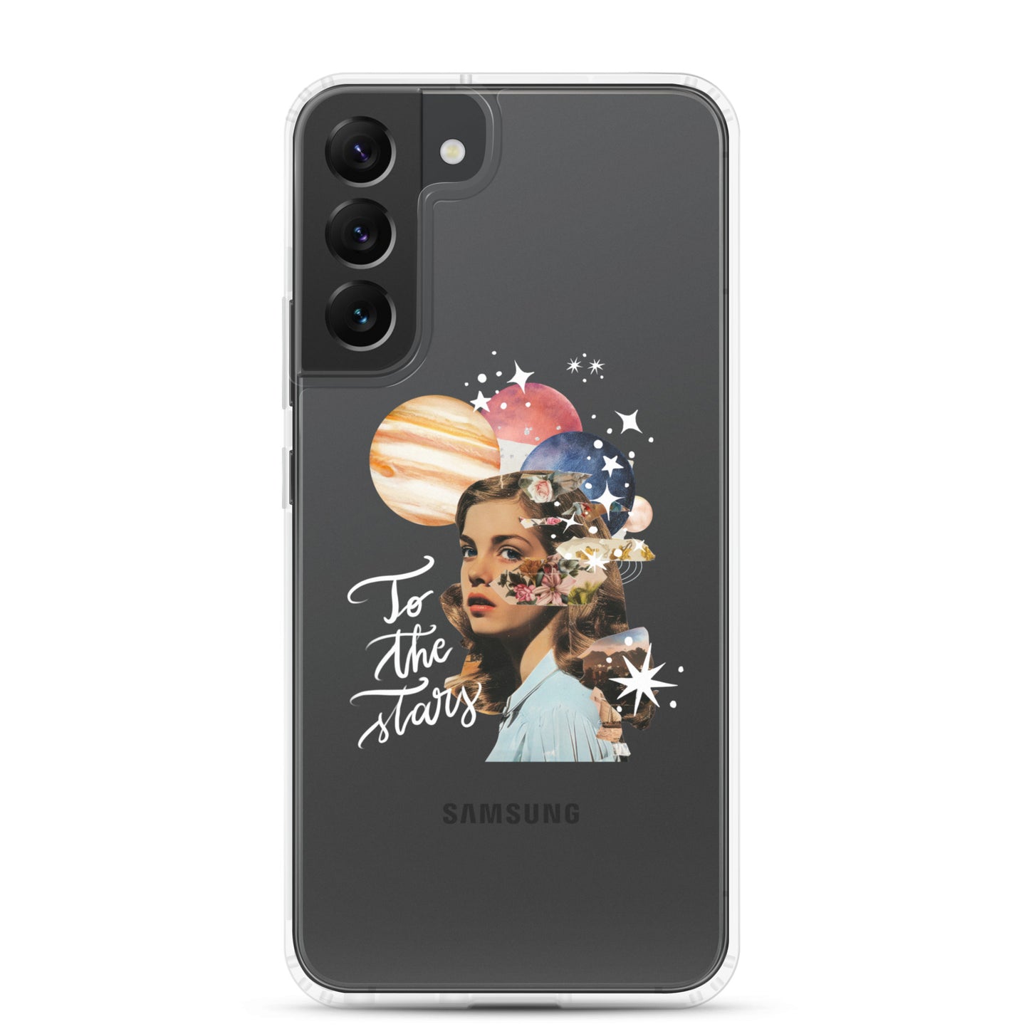 Clear Case for Samsung® "To the stars" (white)