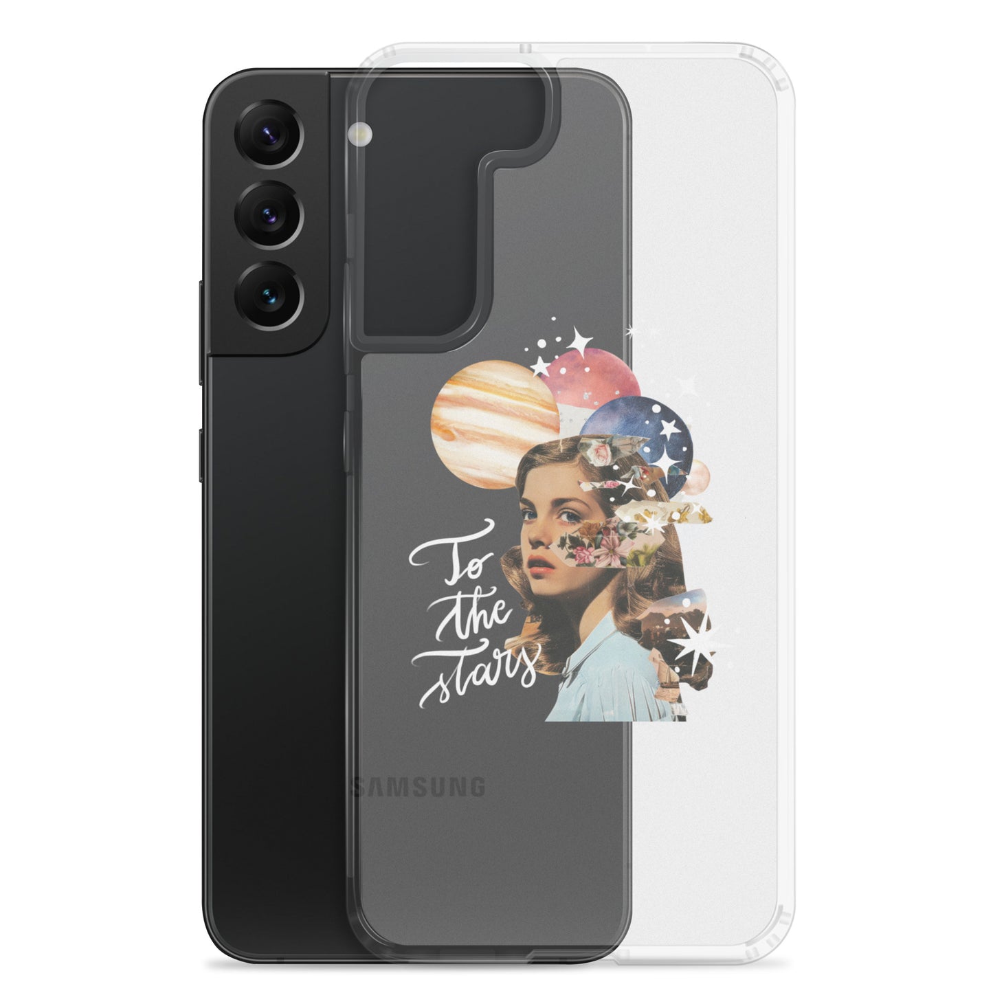 Clear Case for Samsung® "To the stars" (white)