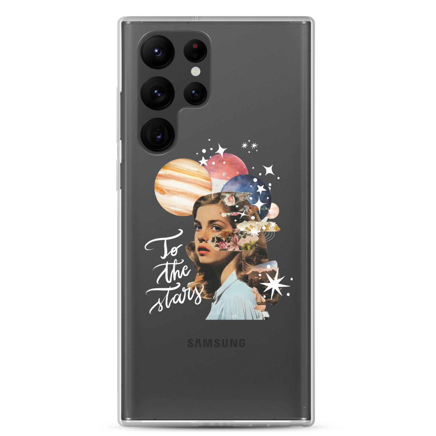 Clear Case for Samsung® "To the stars" (white)