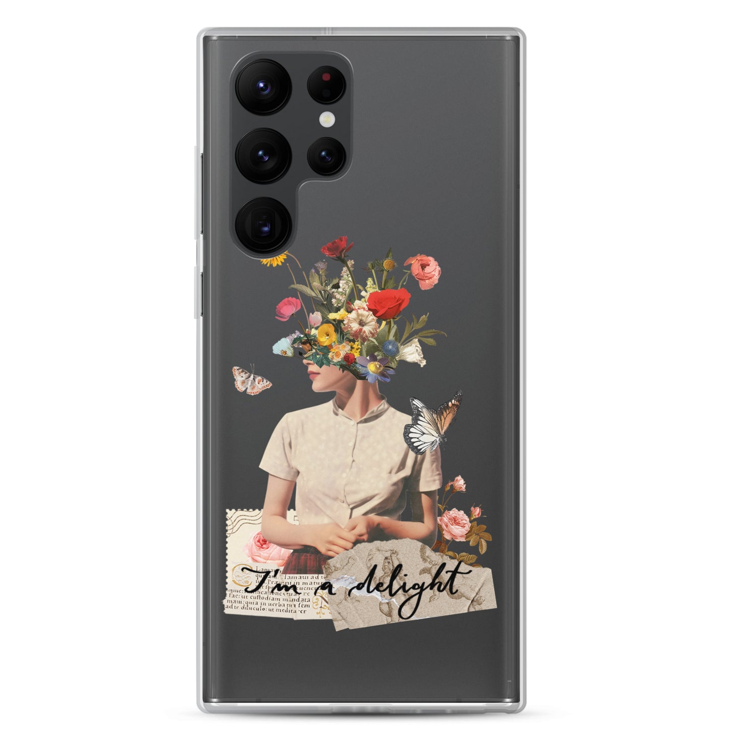 Clear Case for Samsung® "I'm a delight"