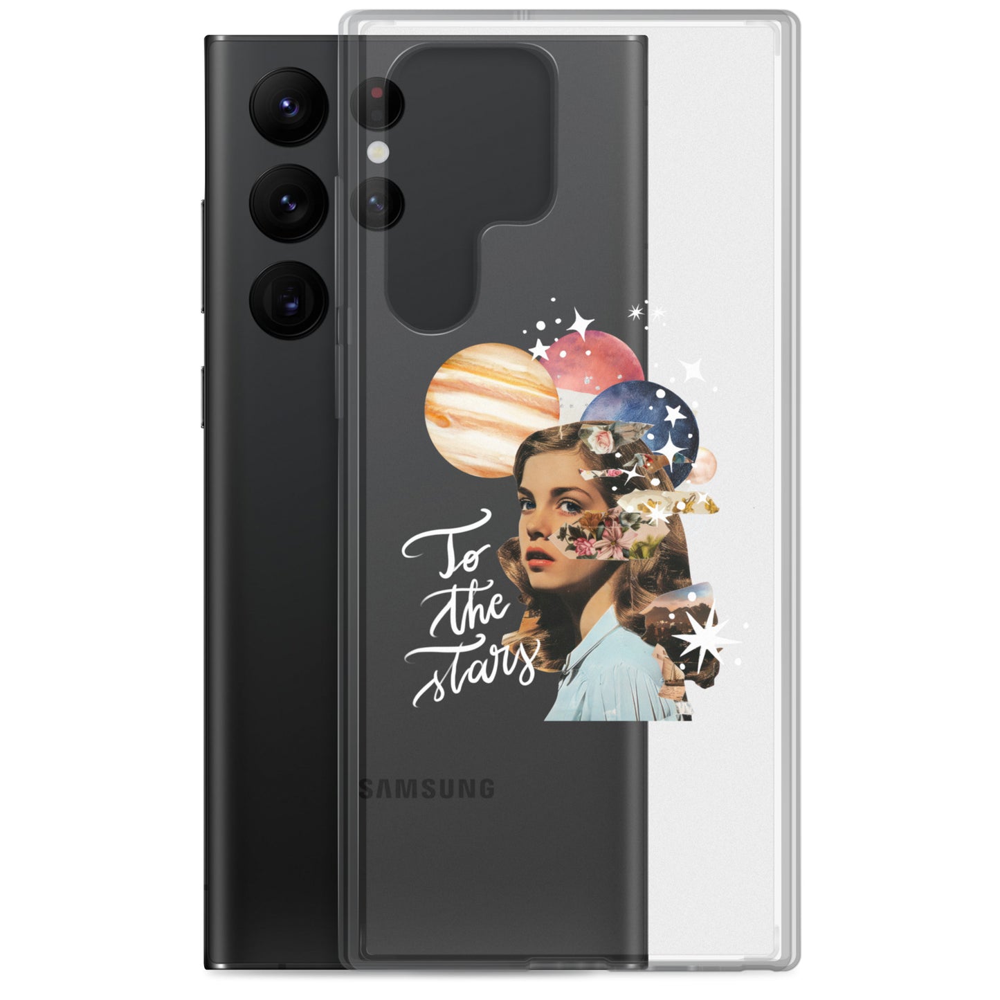 Clear Case for Samsung® "To the stars" (white)