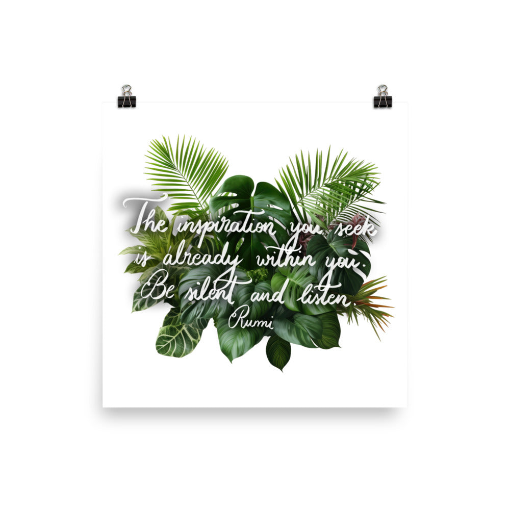 Poster "The inspiration you seek"