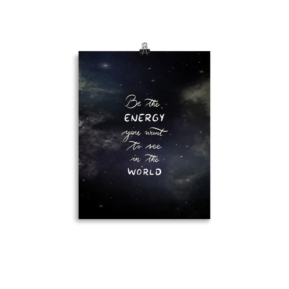Poster "Be the energy"