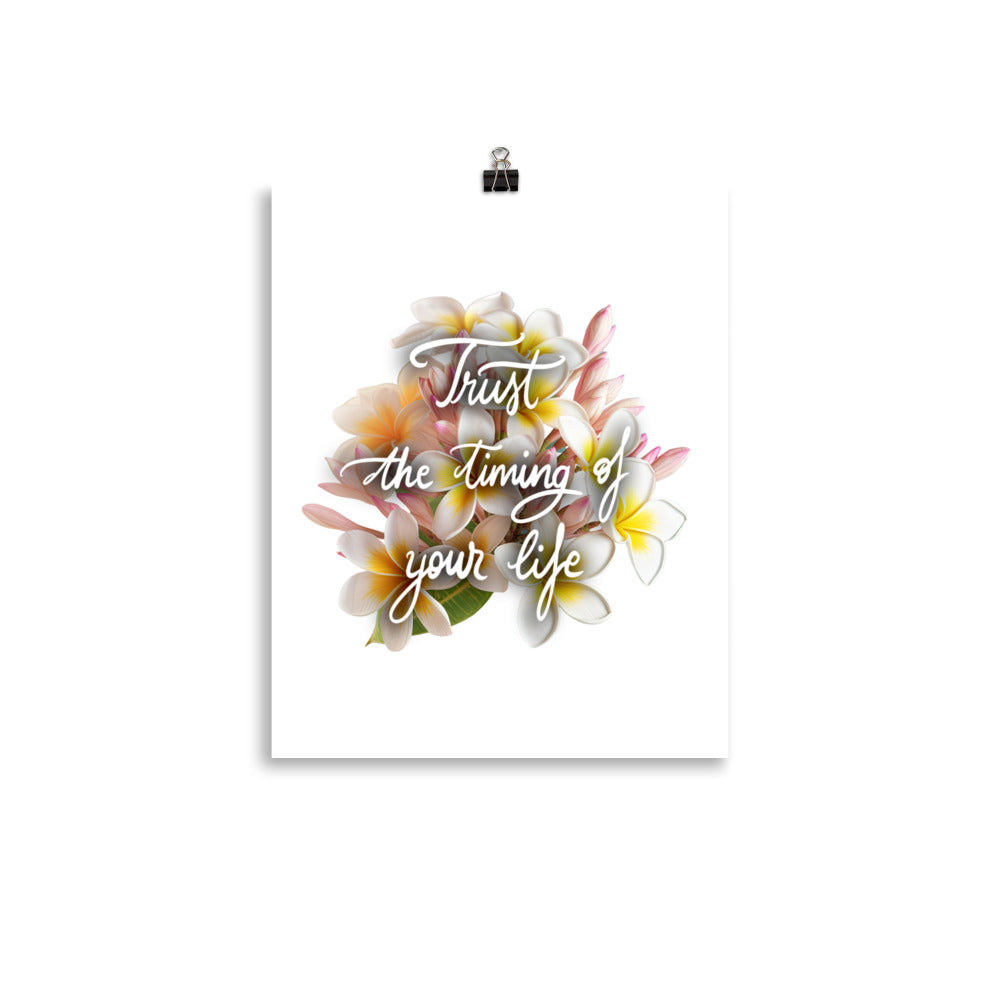 Poster "Trust the timing"