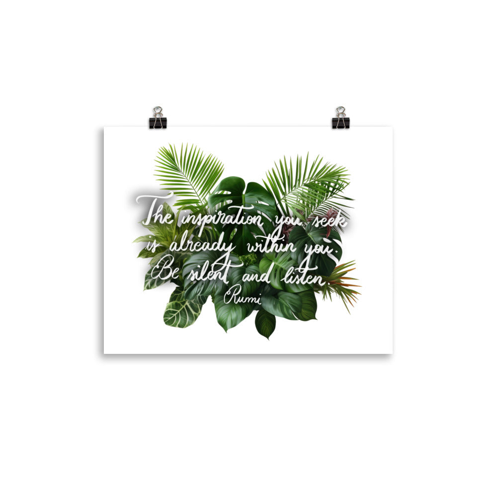 Poster "The inspiration you seek"