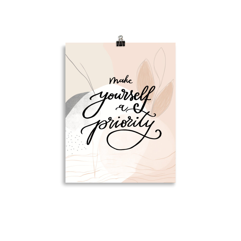 Poster "Make yourself a priority"
