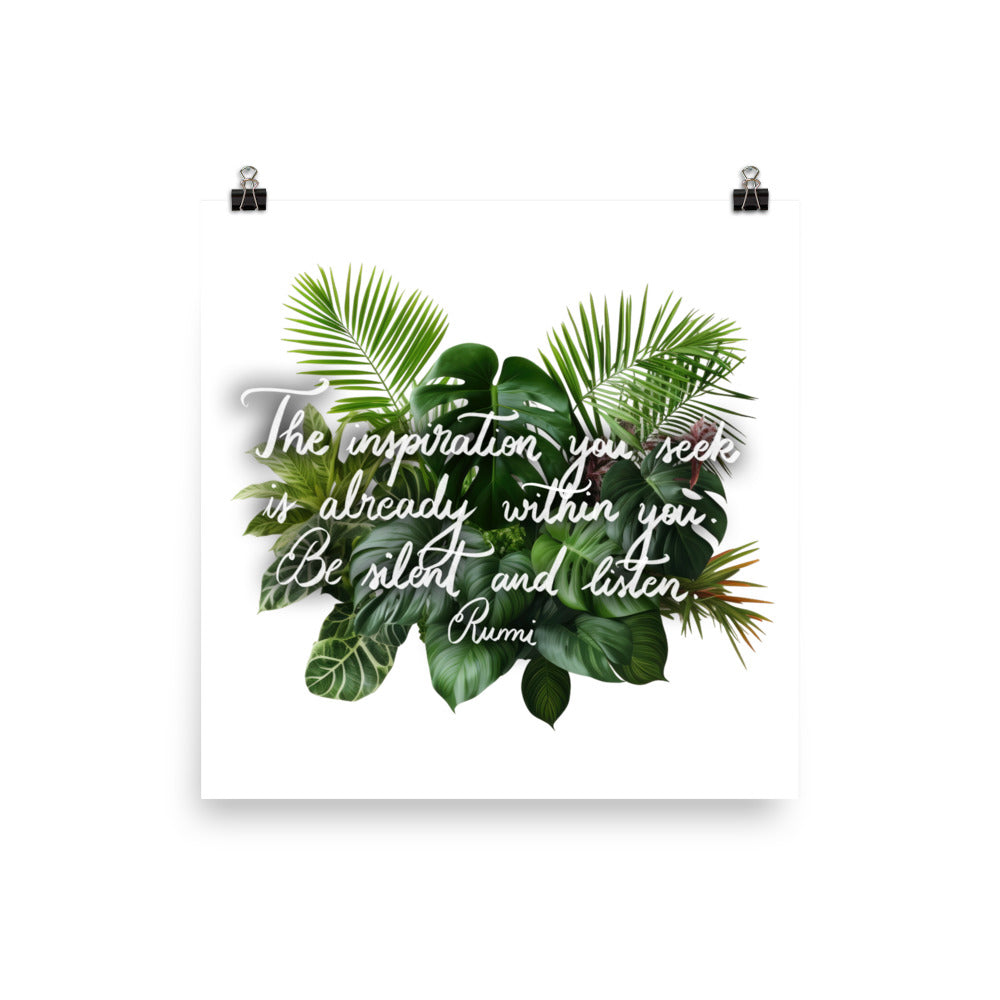 Poster "The inspiration you seek"