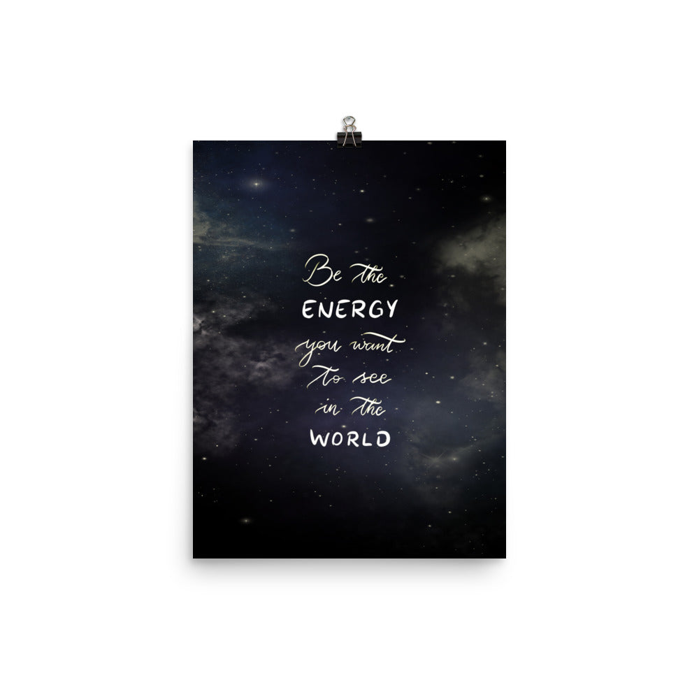 Poster "Be the energy"
