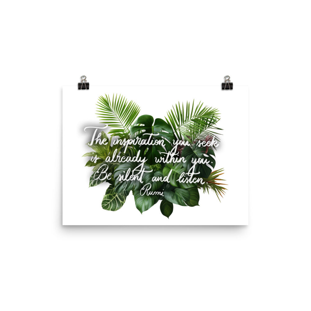 Poster "The inspiration you seek"