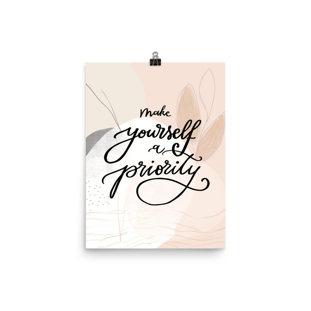 Poster "Make yourself a priority"