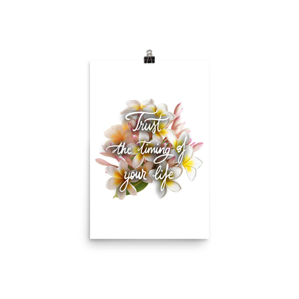 Poster "Trust the timing"