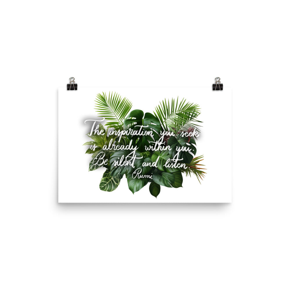 Poster "The inspiration you seek"