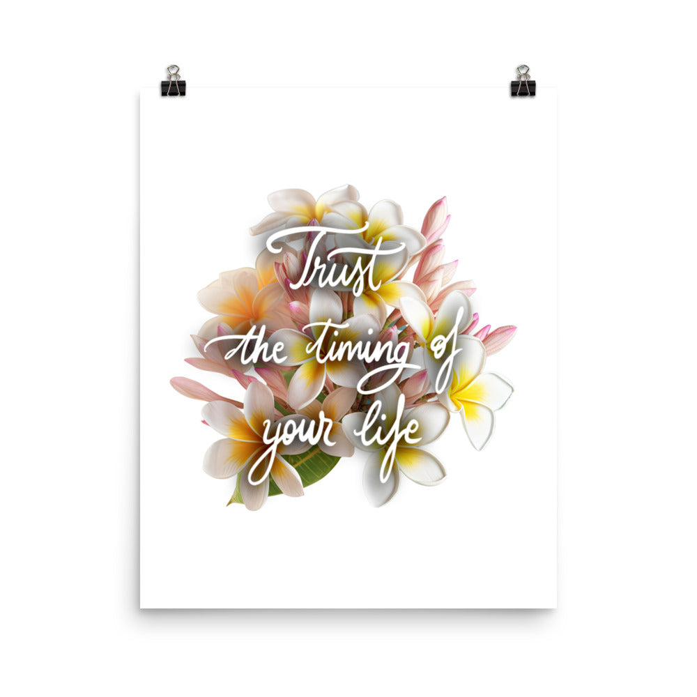 Poster "Trust the timing"