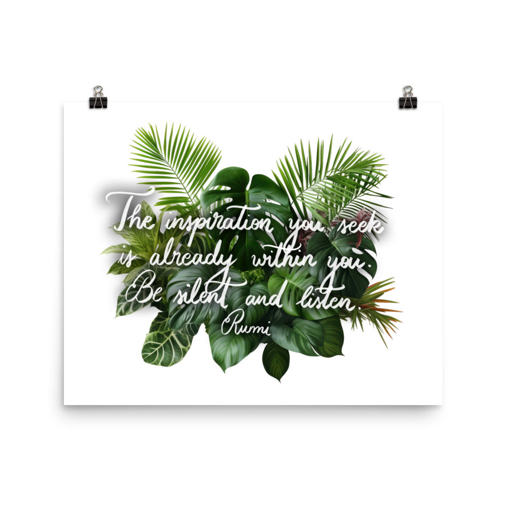Poster "The inspiration you seek"