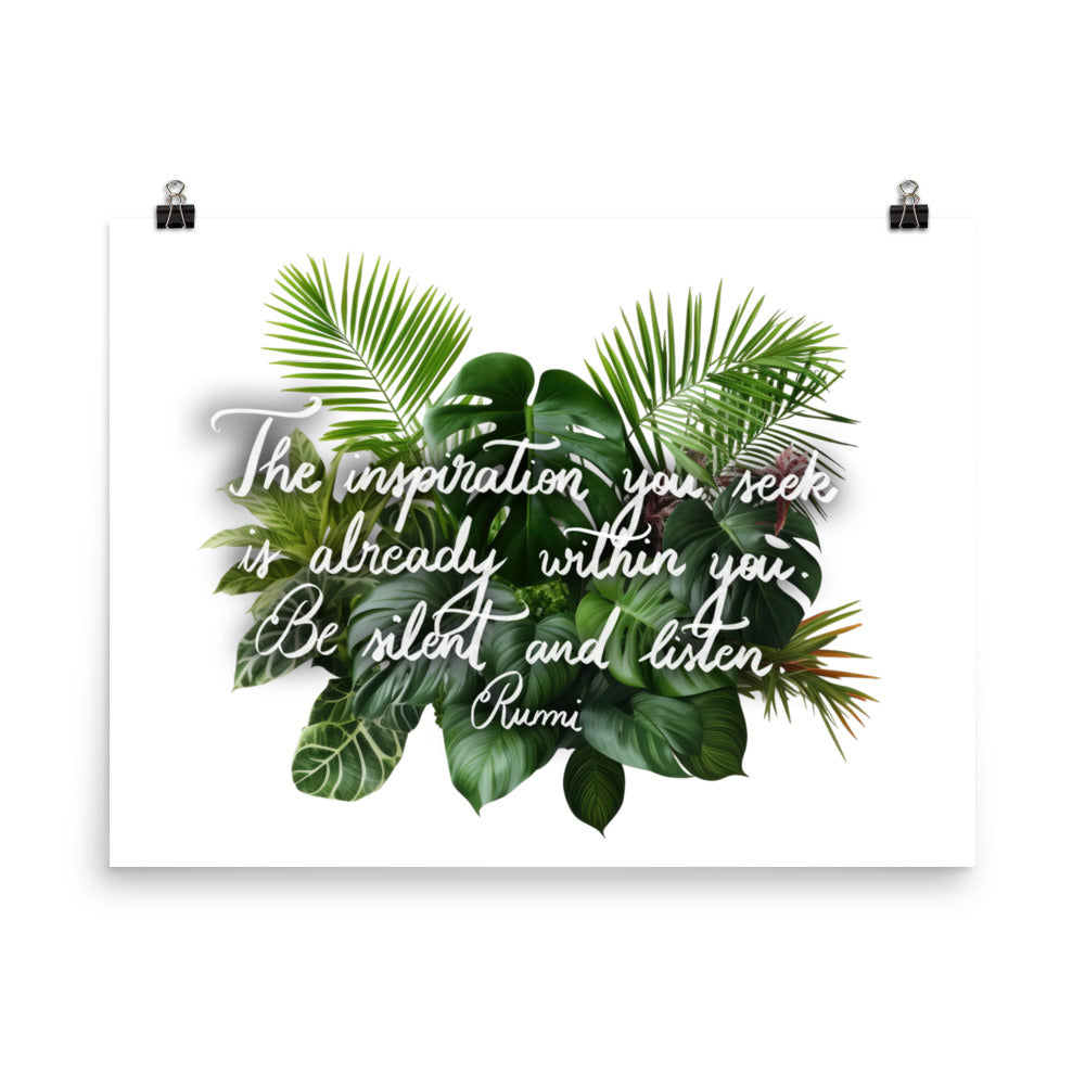Poster "The inspiration you seek"