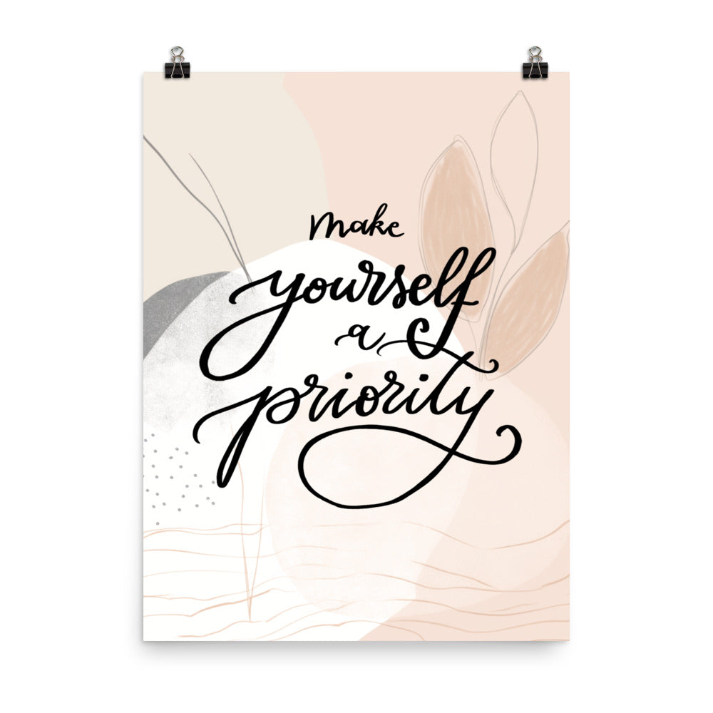 Poster "Make yourself a priority"