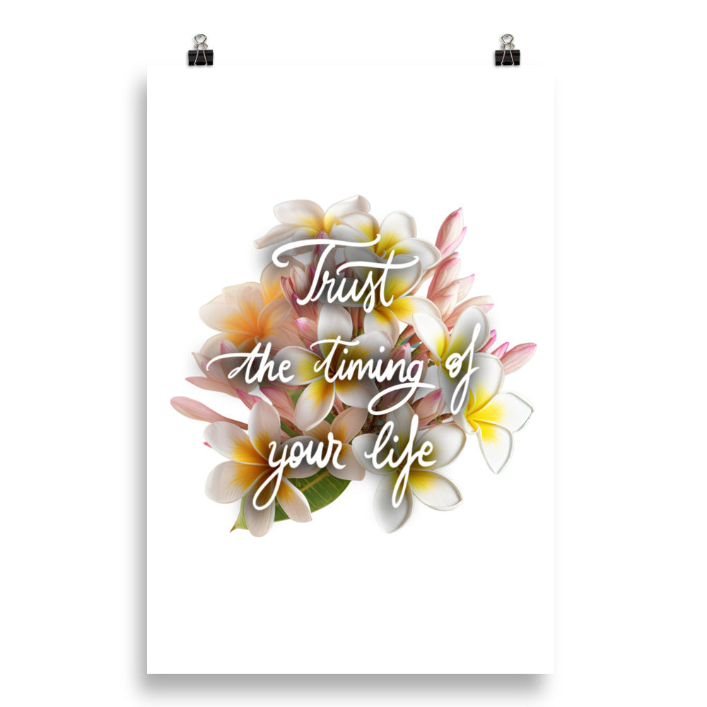 Poster "Trust the timing"