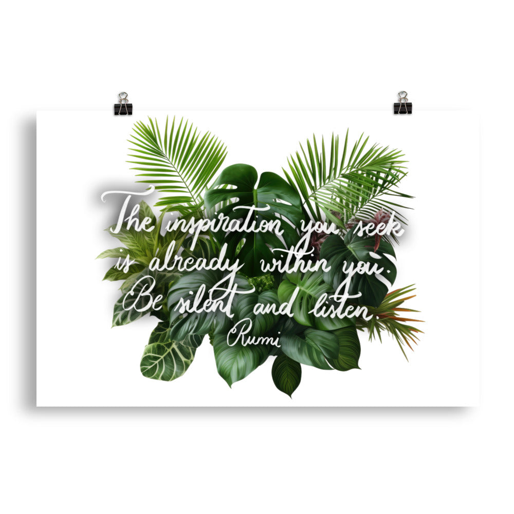 Poster "The inspiration you seek"