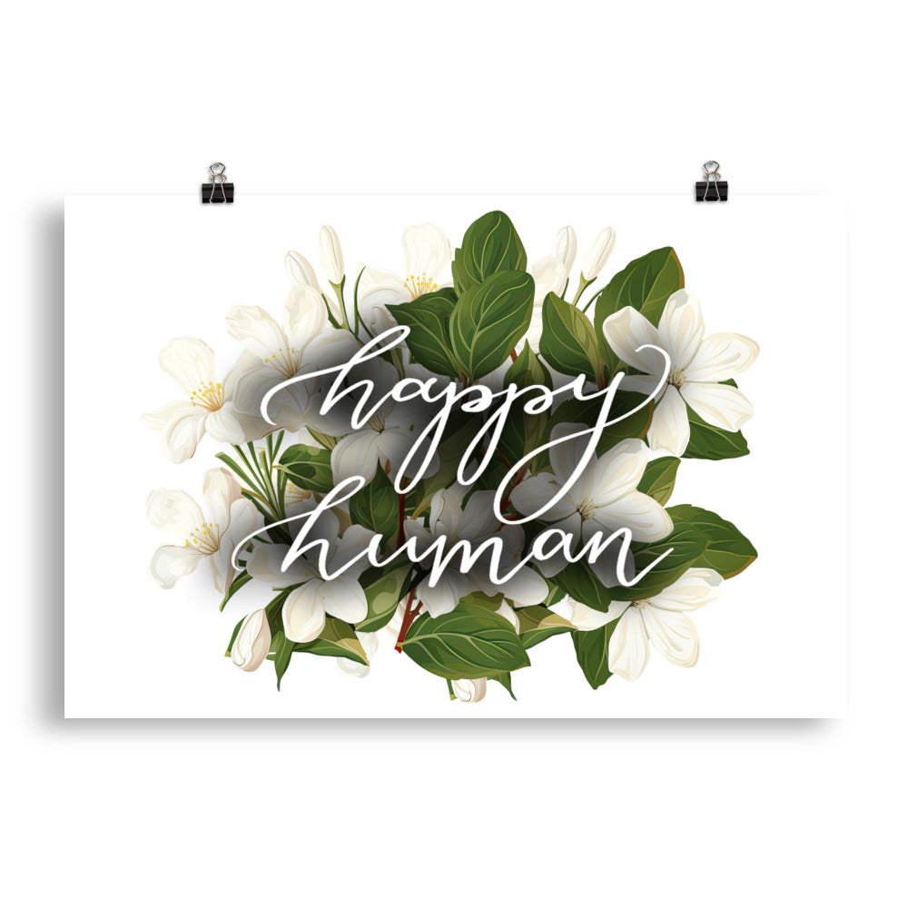 Poster "happy human"
