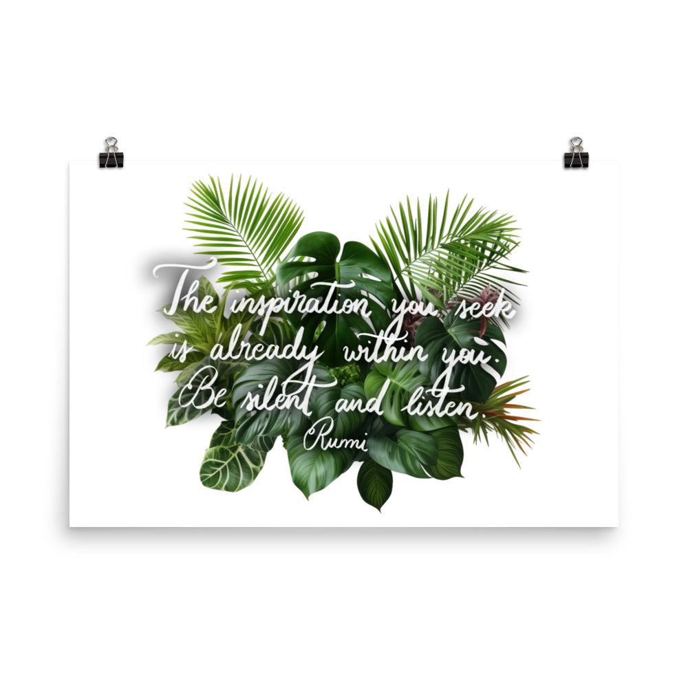 Poster "The inspiration you seek"
