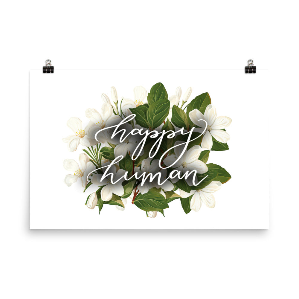 Poster "happy human"