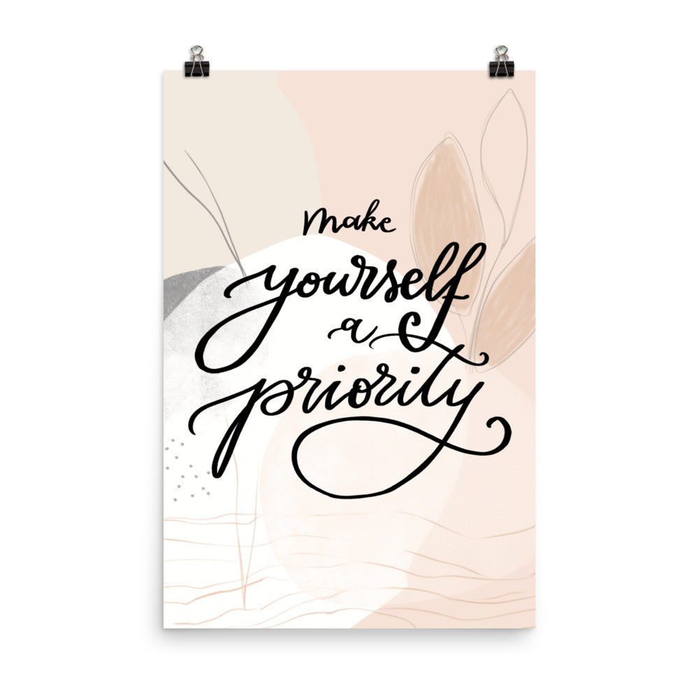 Poster "Make yourself a priority"