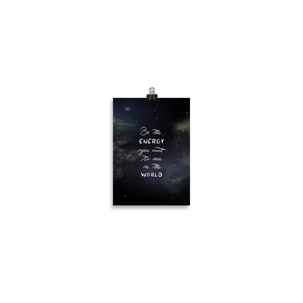 Poster "Be the energy"