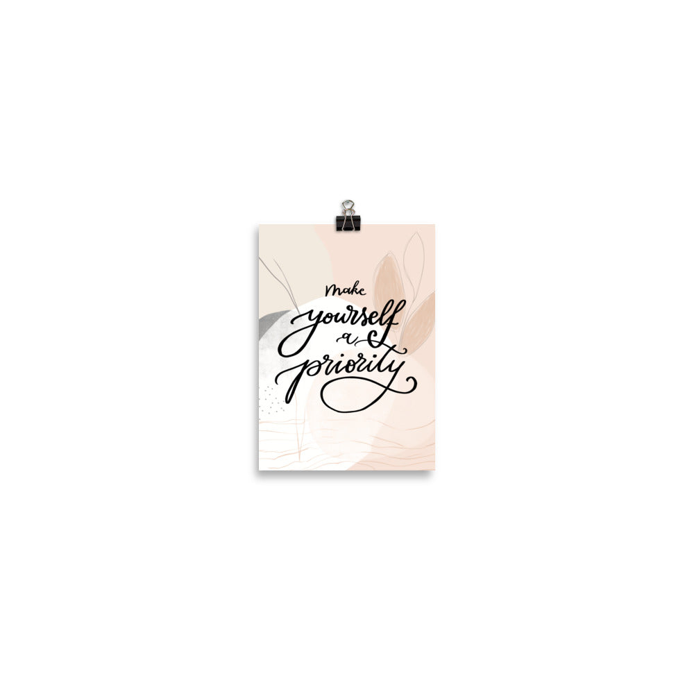 Poster "Make yourself a priority"