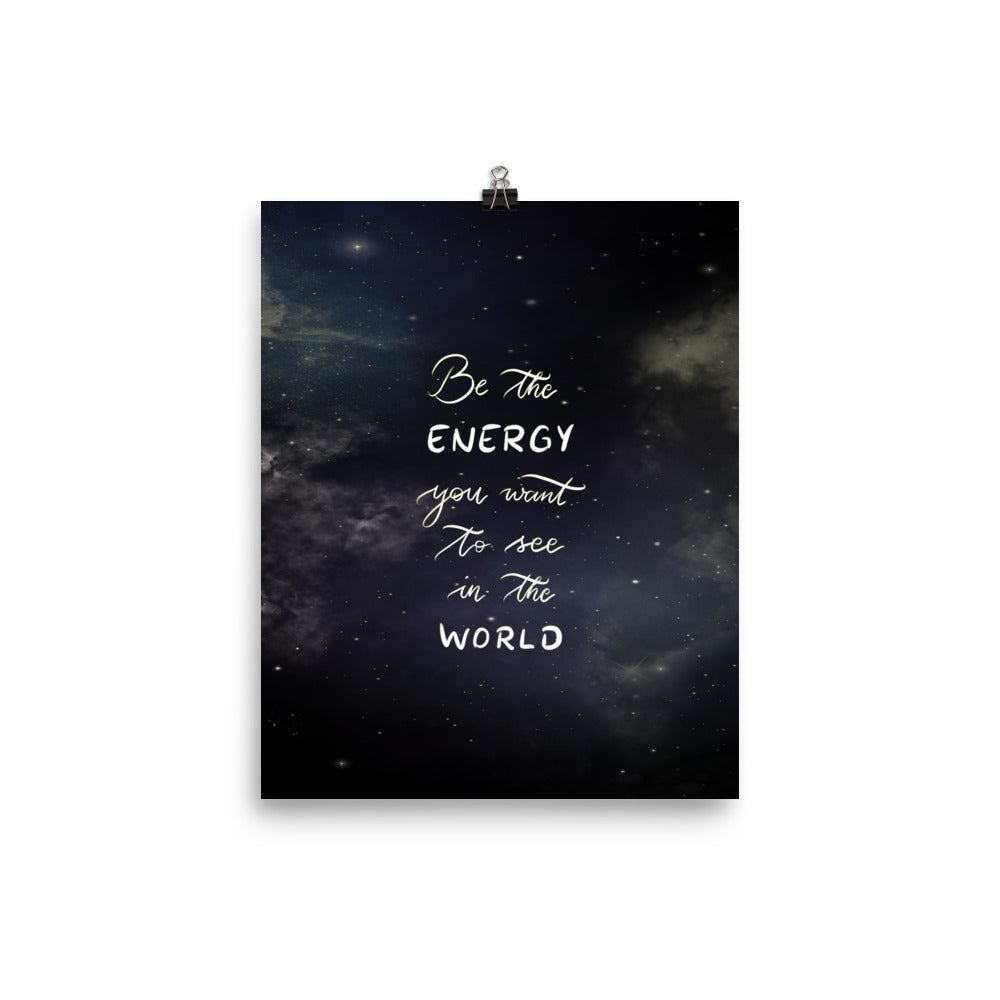 Poster "Be the energy"