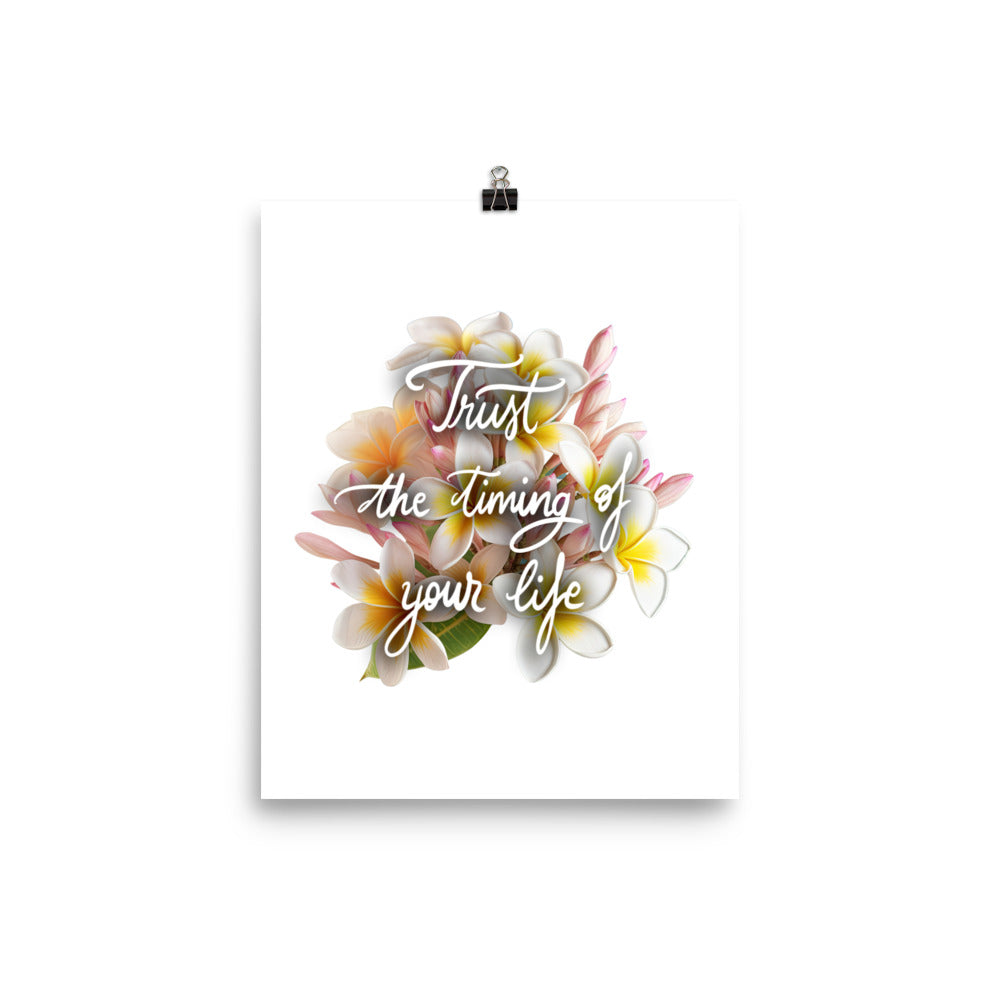 Poster "Trust the timing"