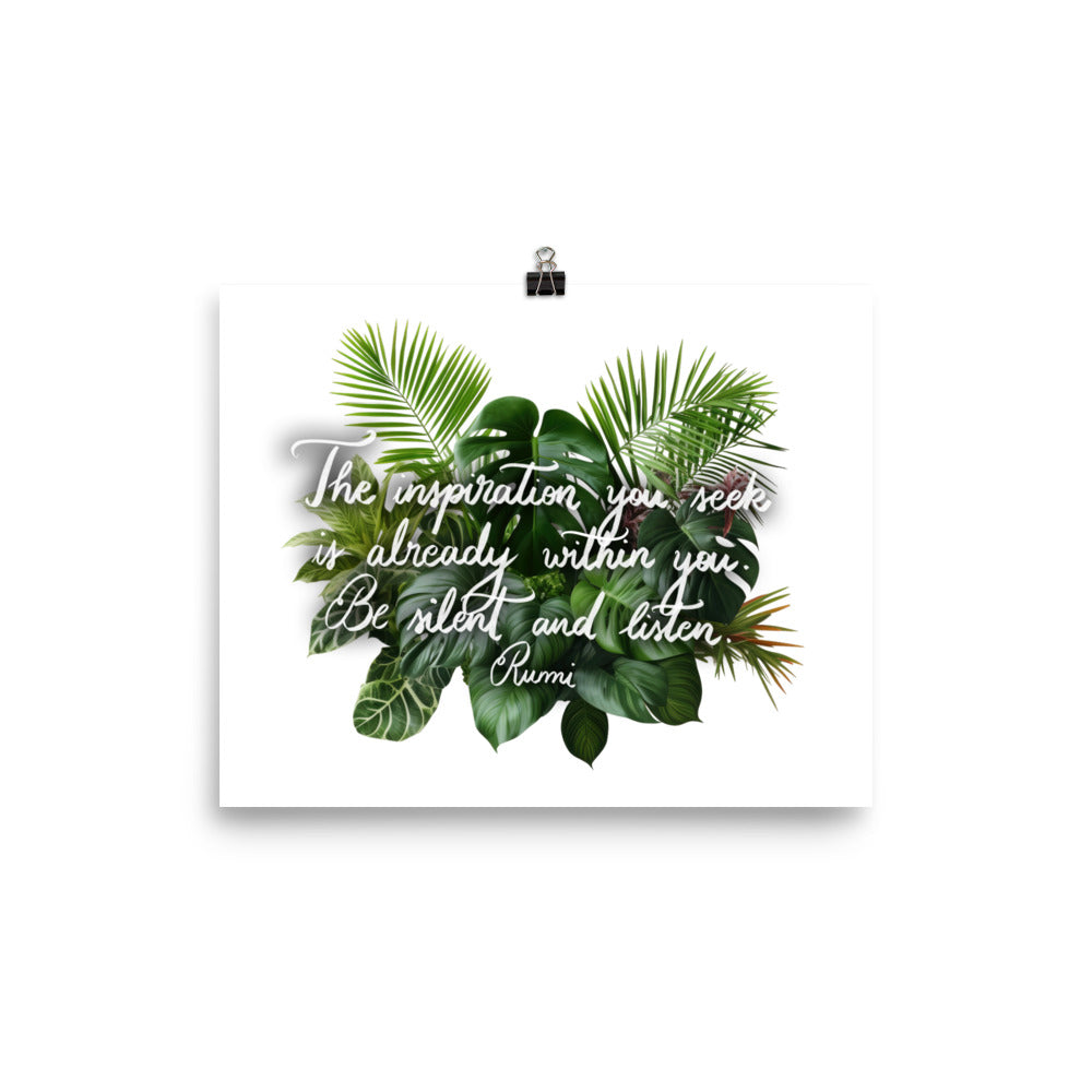 Poster "The inspiration you seek"