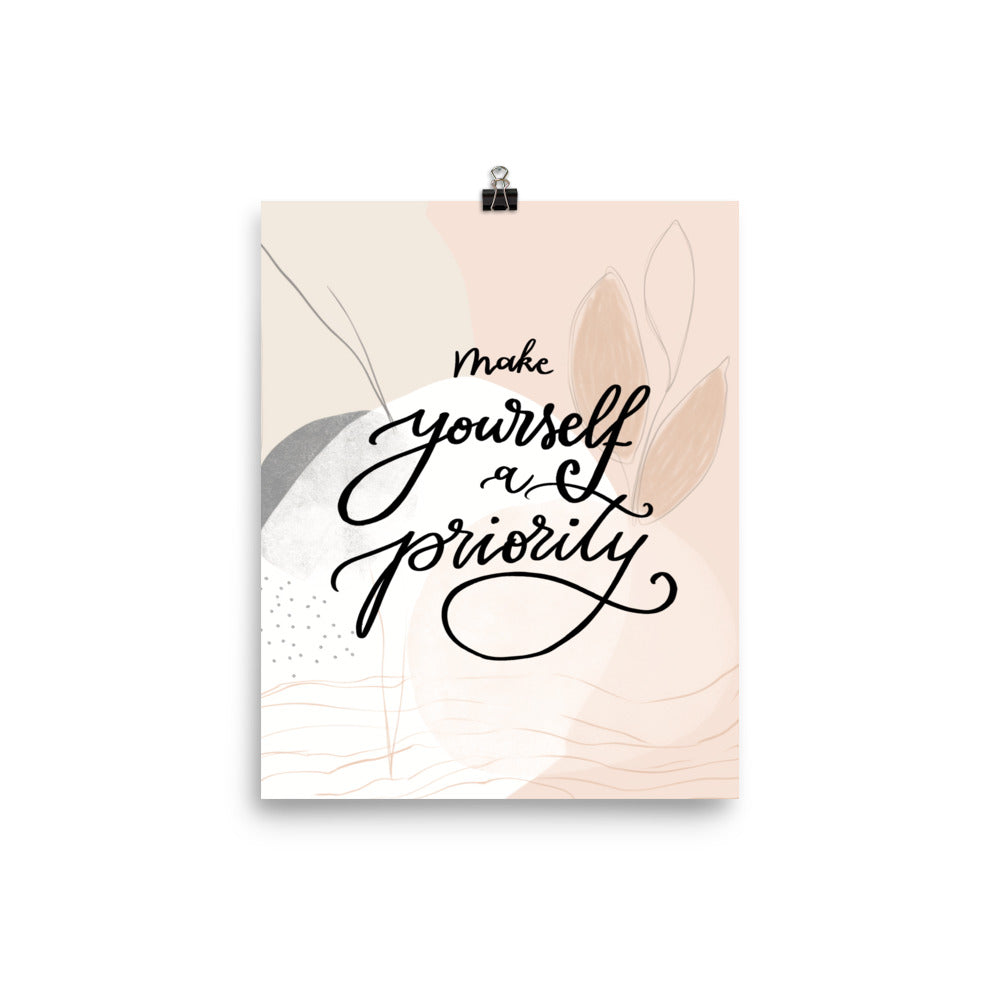 Poster "Make yourself a priority"