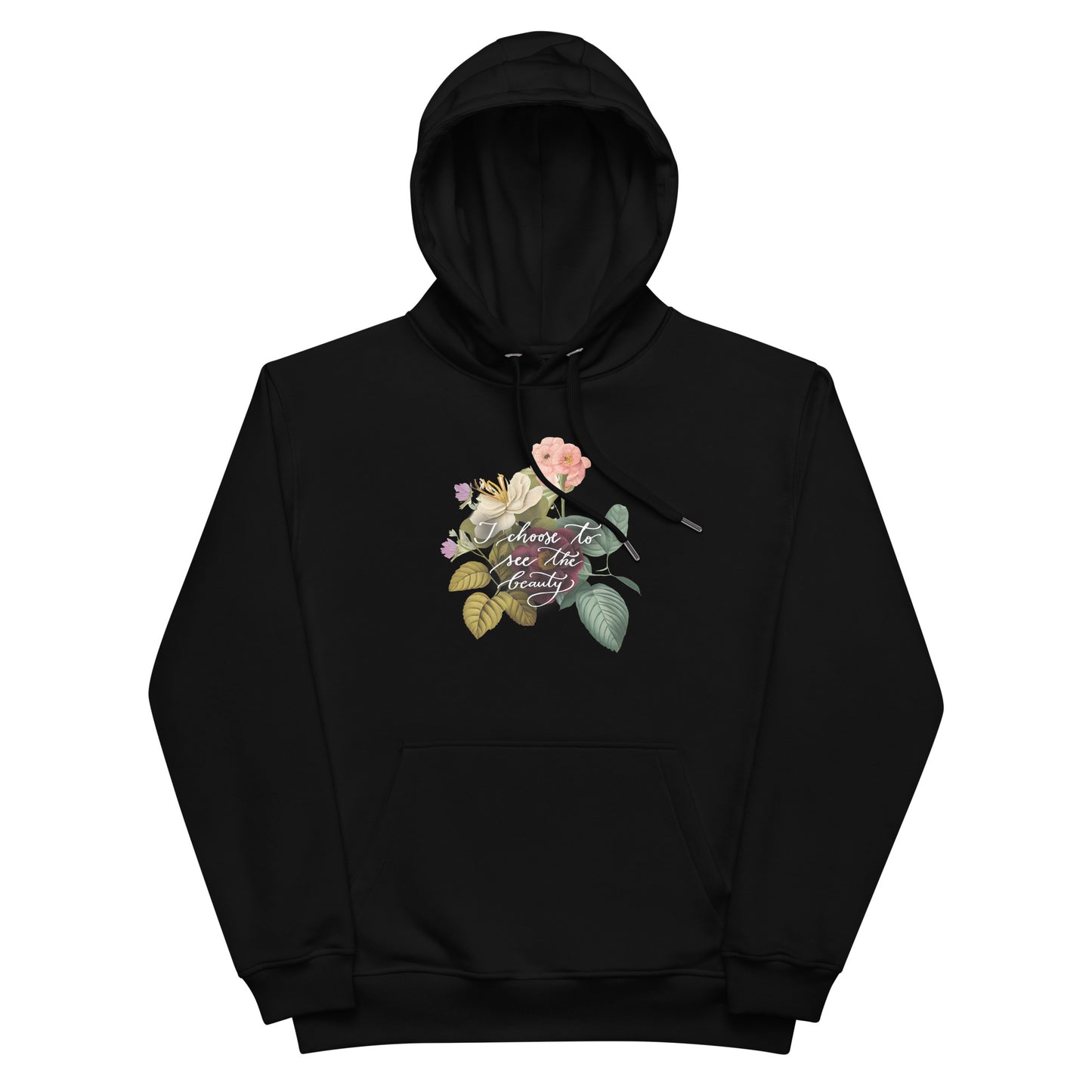 Premium eco hoodie "I choose vintage flowers"