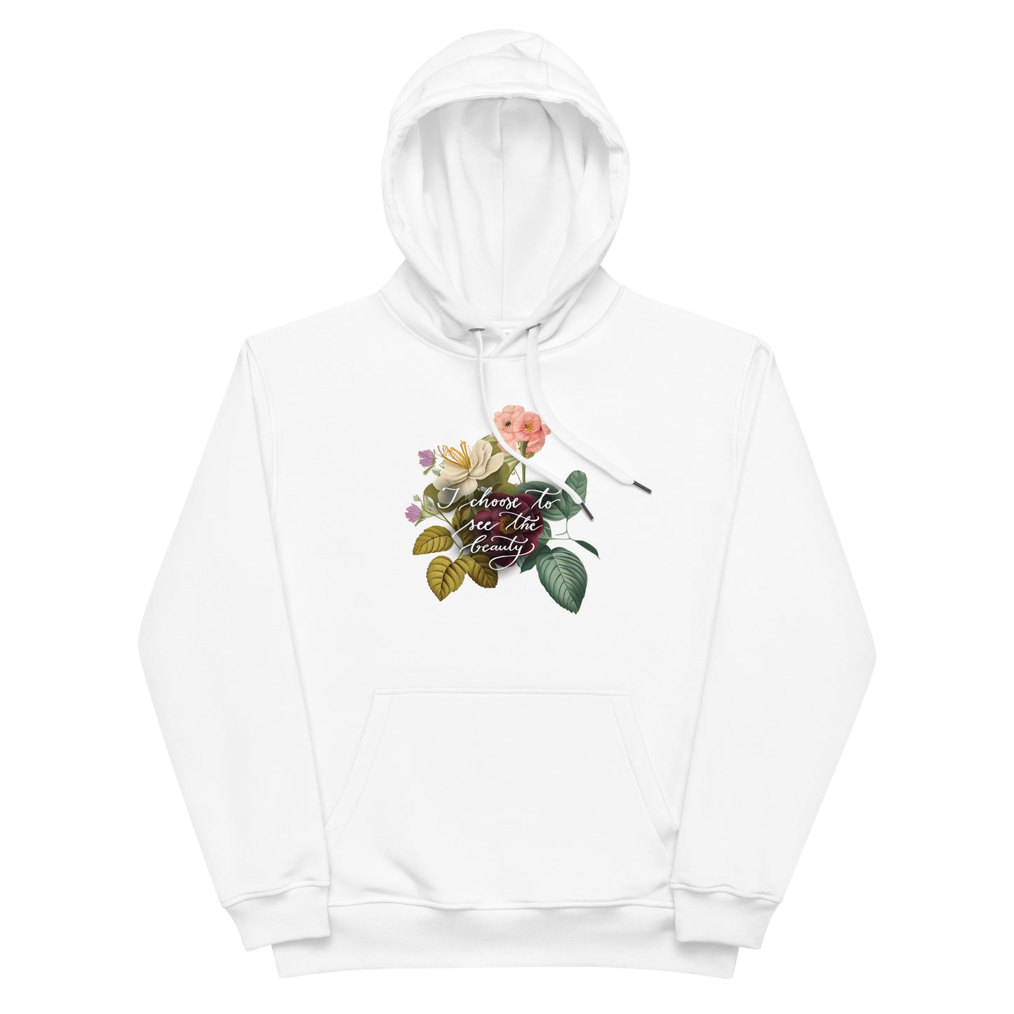 Premium eco hoodie "I choose vintage flowers"