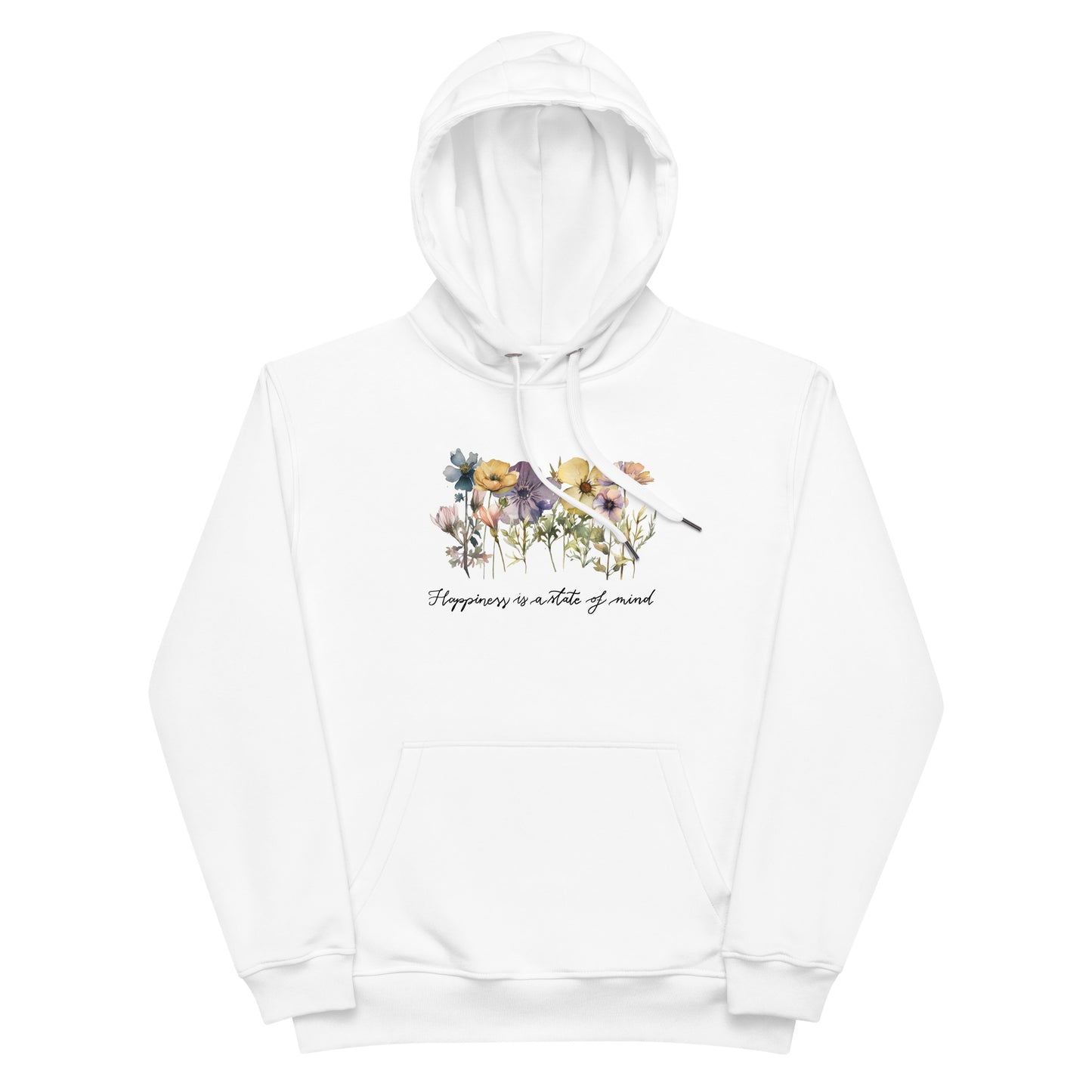 Premium eco hoodie "Happiness flowers"