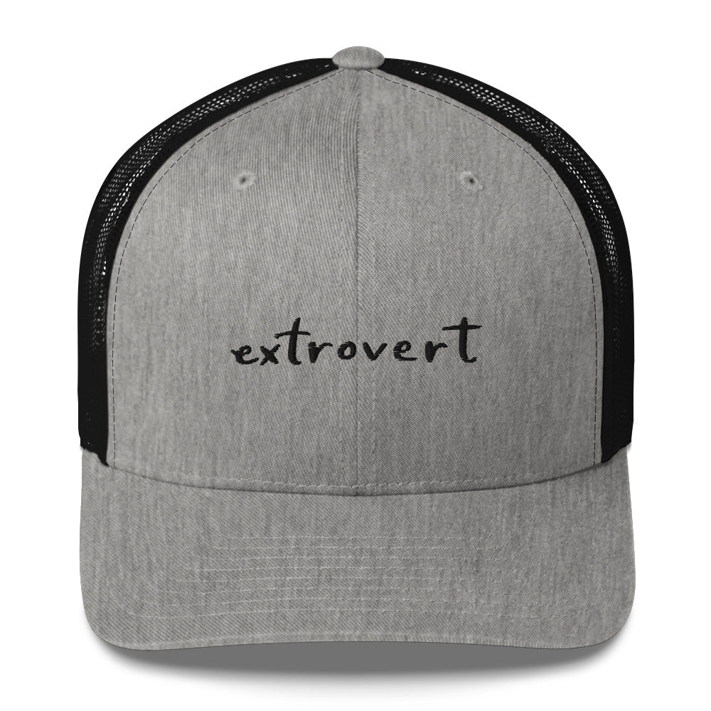 Embroidered trucker cap "extrovert"