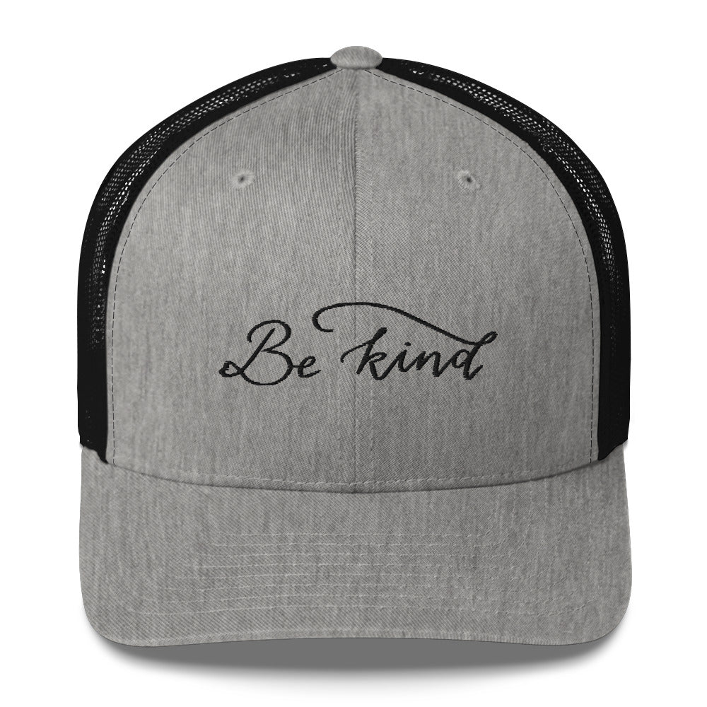 Embroidered trucker cap "Be kind"