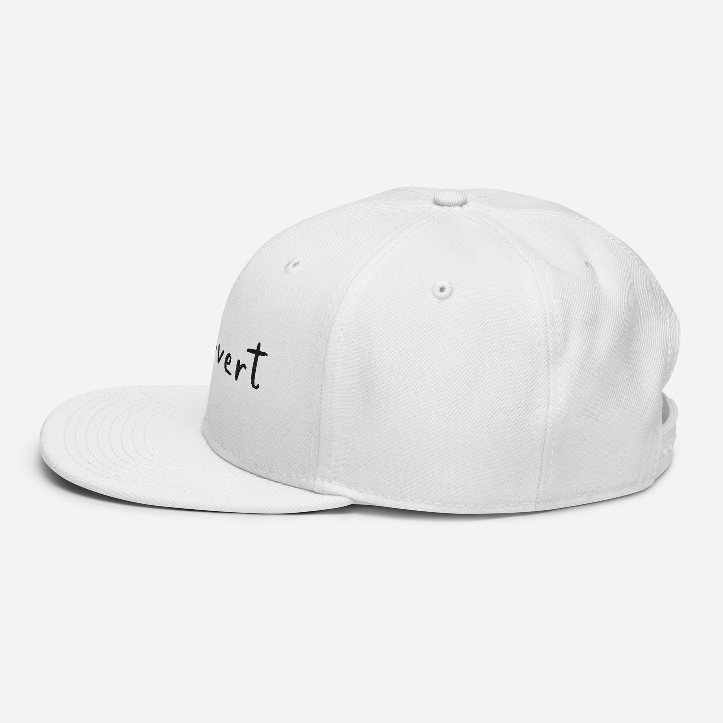 Embroidered snapback cap "extrovert"