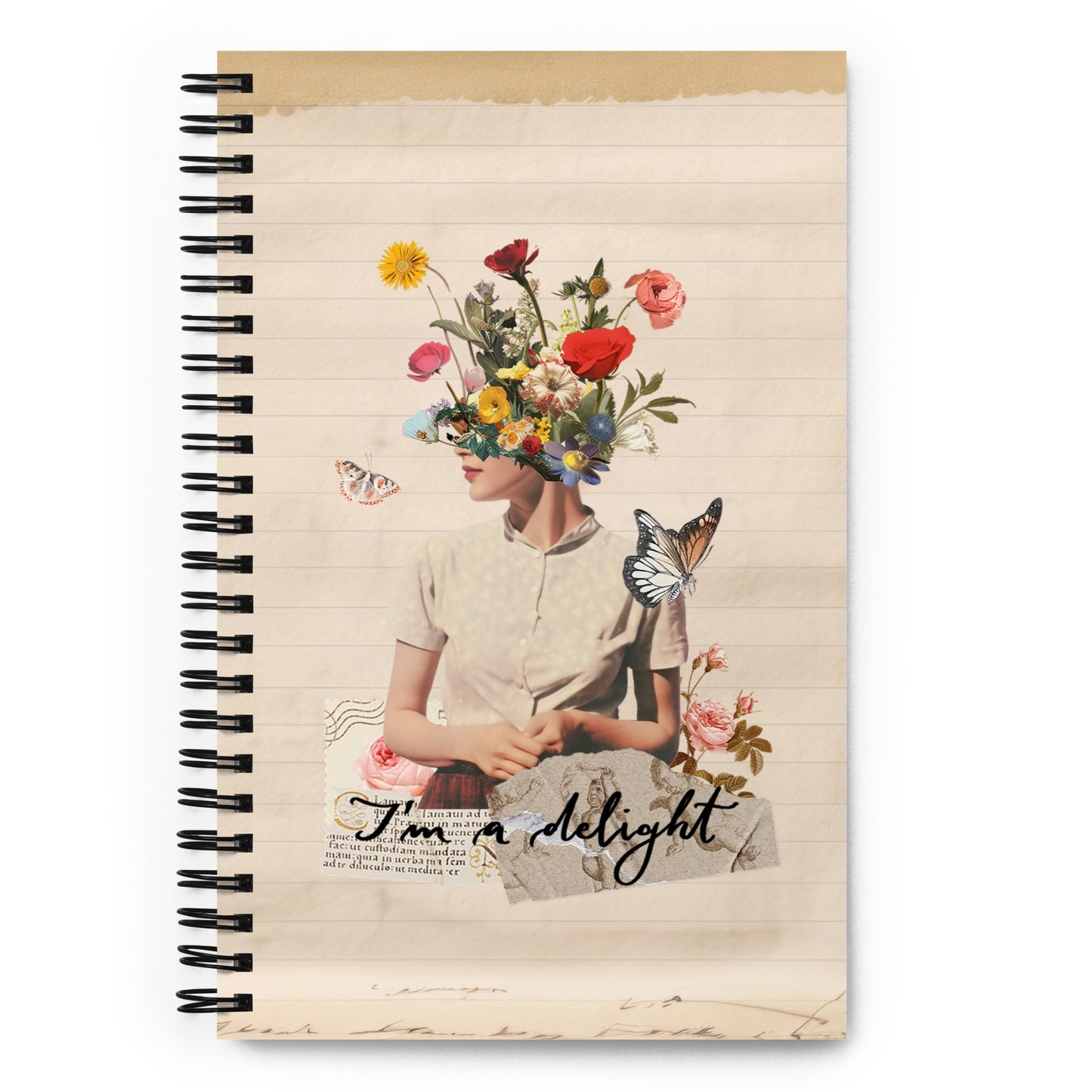 Spiral notebook "I'm a delight"